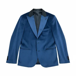 Veste en velours UNGARO bleu U2085 BR