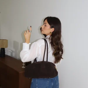 SAC BOWLING CUIR MARRON