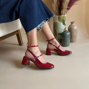 Babies à talons - Rouge