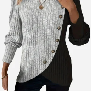 Sophie | Pull Boutonné à Manches Longues Élégant pour Femme