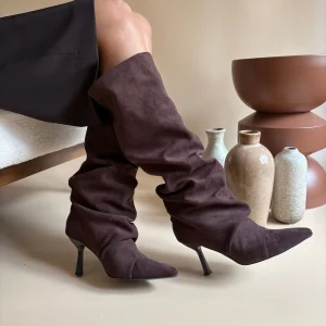 Bottes à talons - Marron
