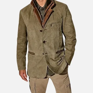 Laurior | Veste Homme Vintage Classique d’Automne