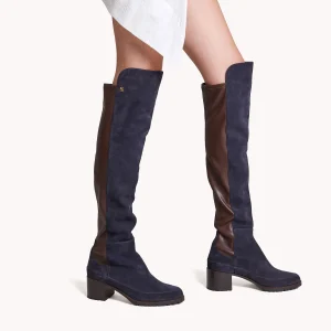 Botte décontractées Emily en daim bleu marine