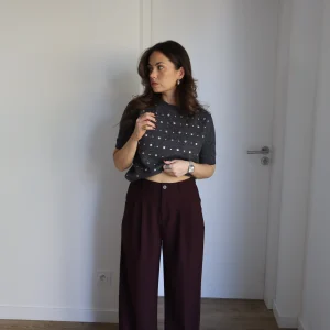 PANTALON BORDEAUX ROXANE