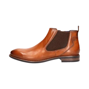 Leder Stiefel cognac
