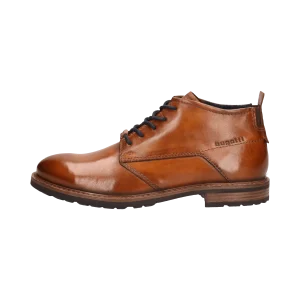 Leder Schnürstiefel cognac