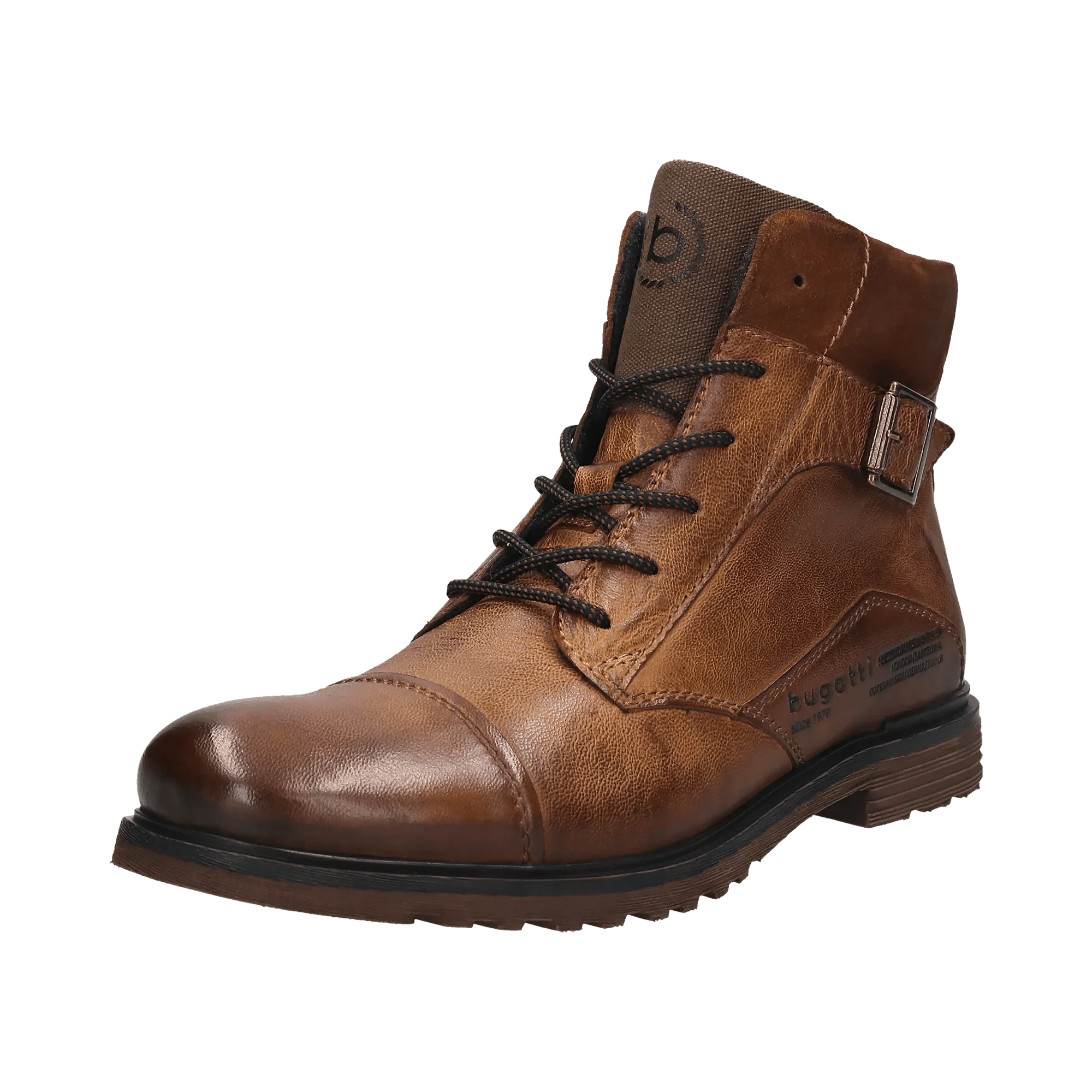 Leder Schnürstiefel cognac – Image 2
