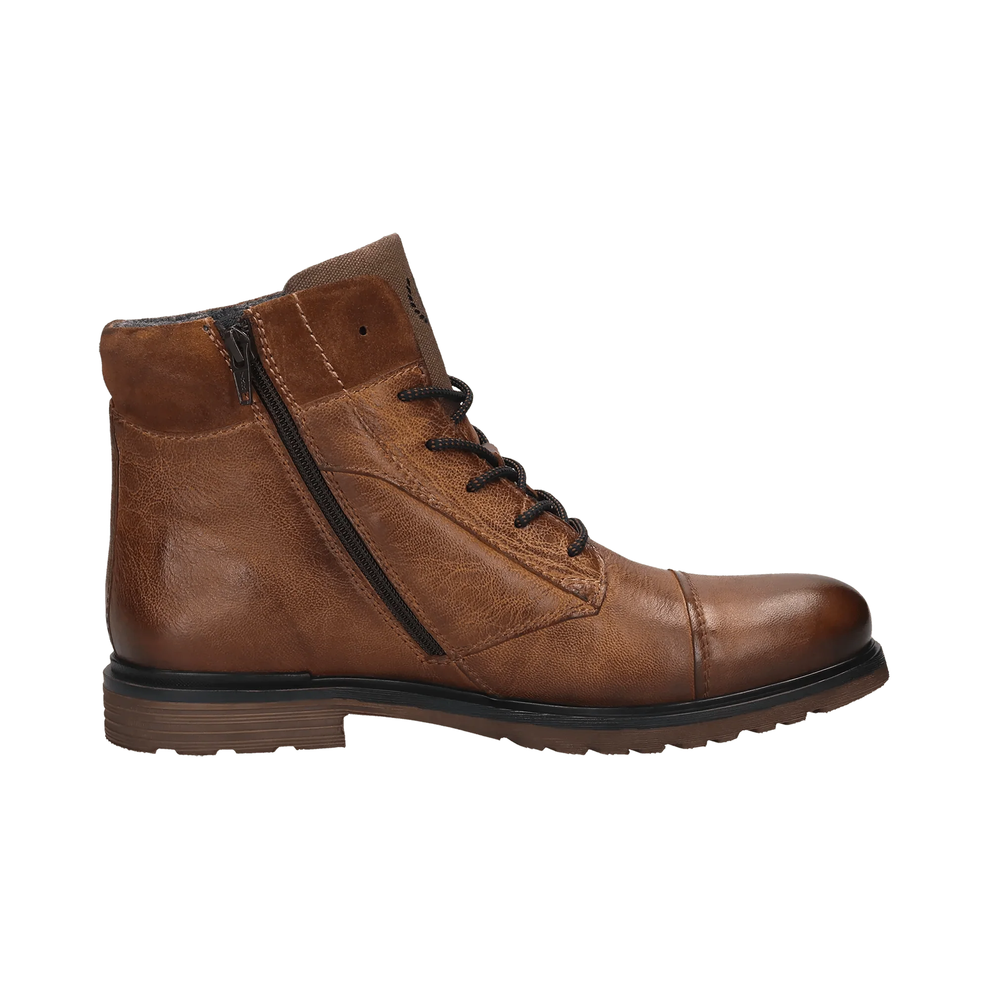 Leder Schnürstiefel cognac – Image 4