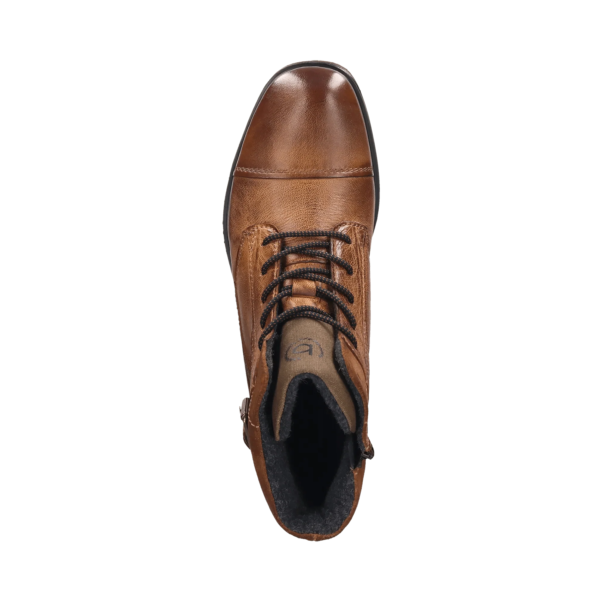 Leder Schnürstiefel cognac – Image 5