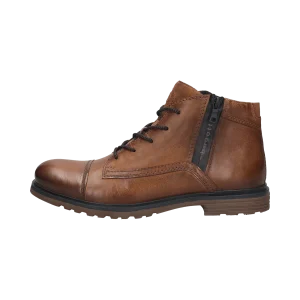Leder Schnürstiefel cognac