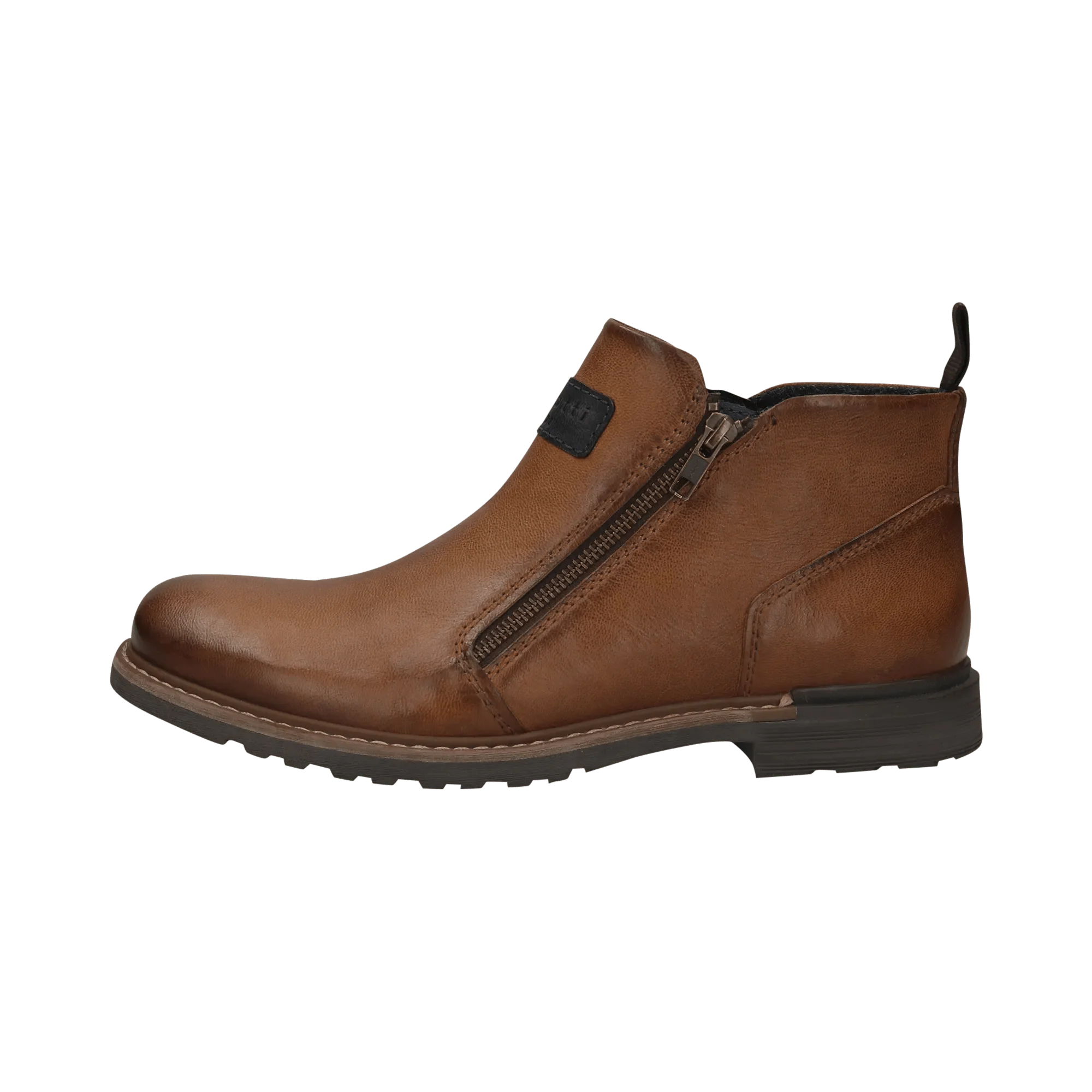 Leder Stiefel cognac