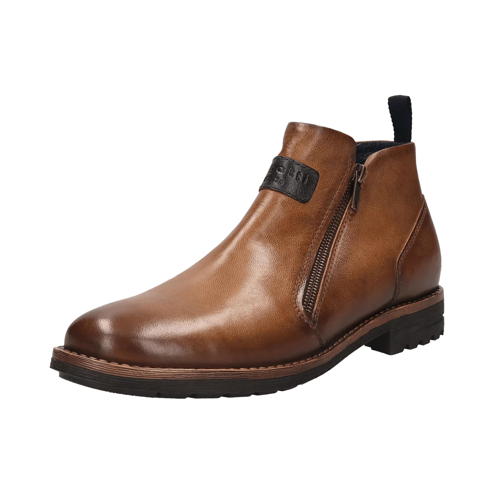 Leder Stiefel cognac – Image 2