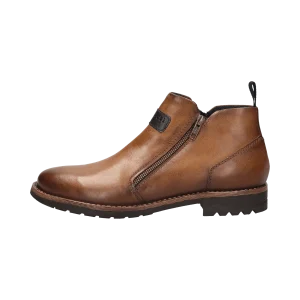 Leder Stiefel cognac