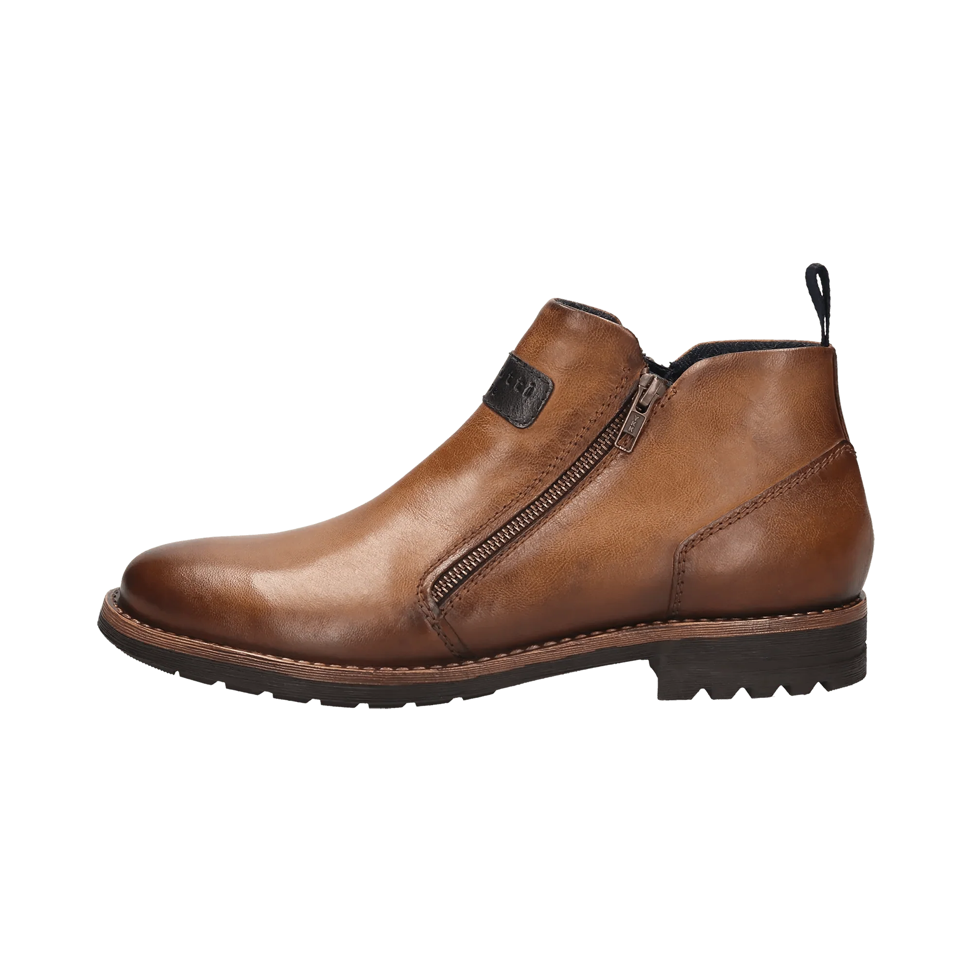 Leder Stiefel cognac