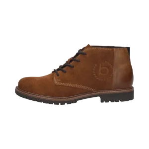 Leder Schnürstiefel cognac