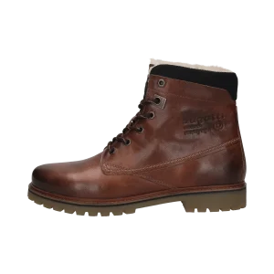 Leder Schnürstiefel braun