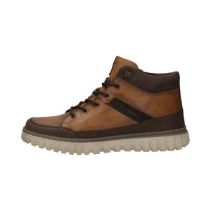 Leder Schnürstiefel cognac