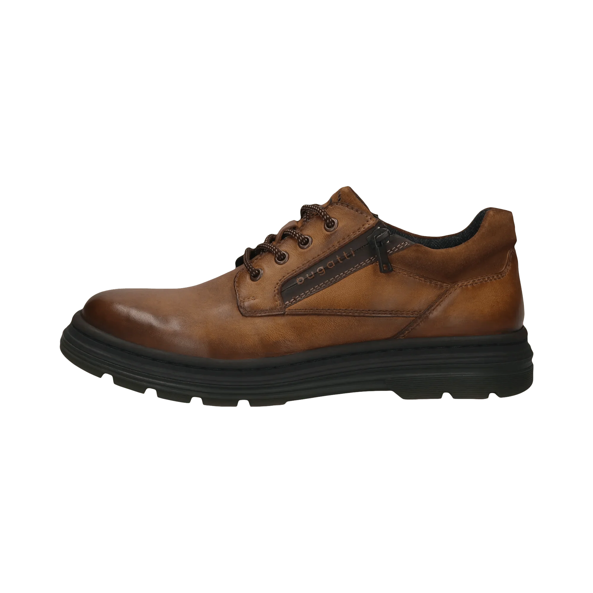 Leder Schnürer cognac