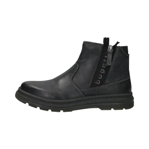 Leder Stiefel schwarz