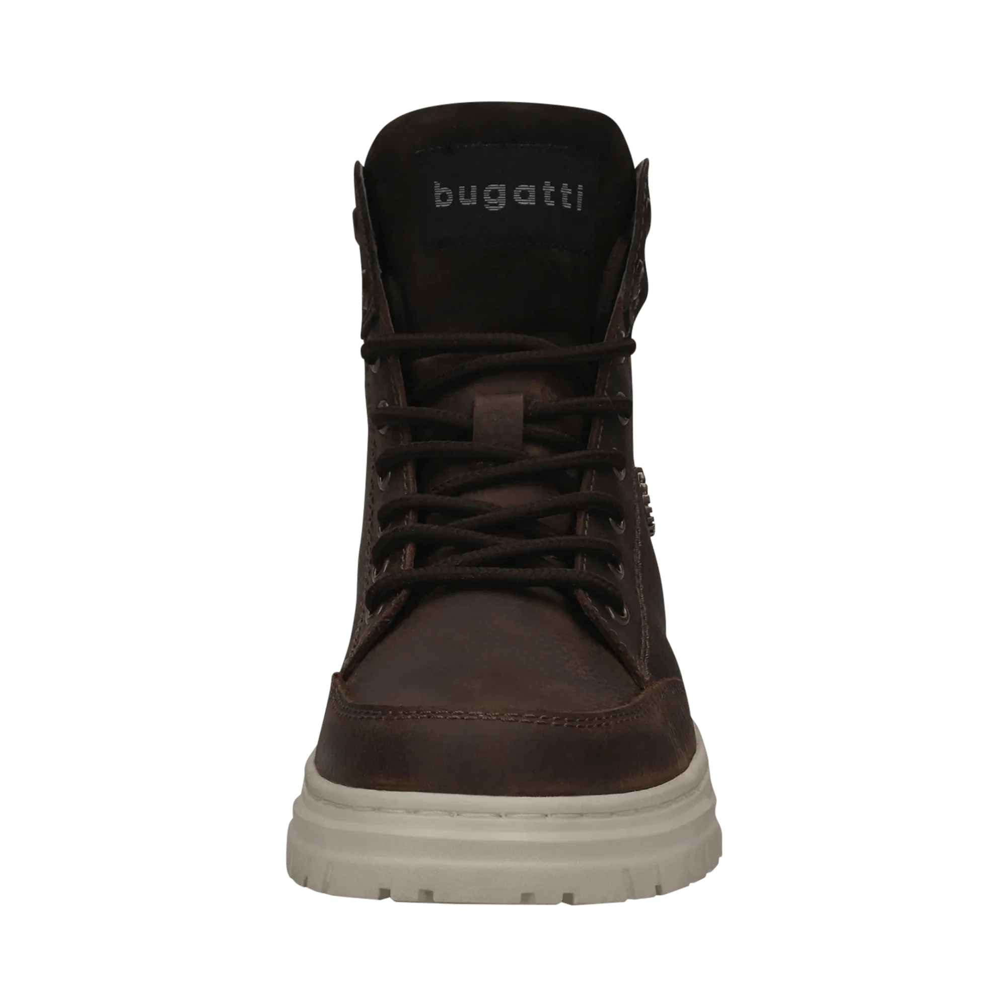 Leder Schnürstiefel dunkelbraun – Image 9