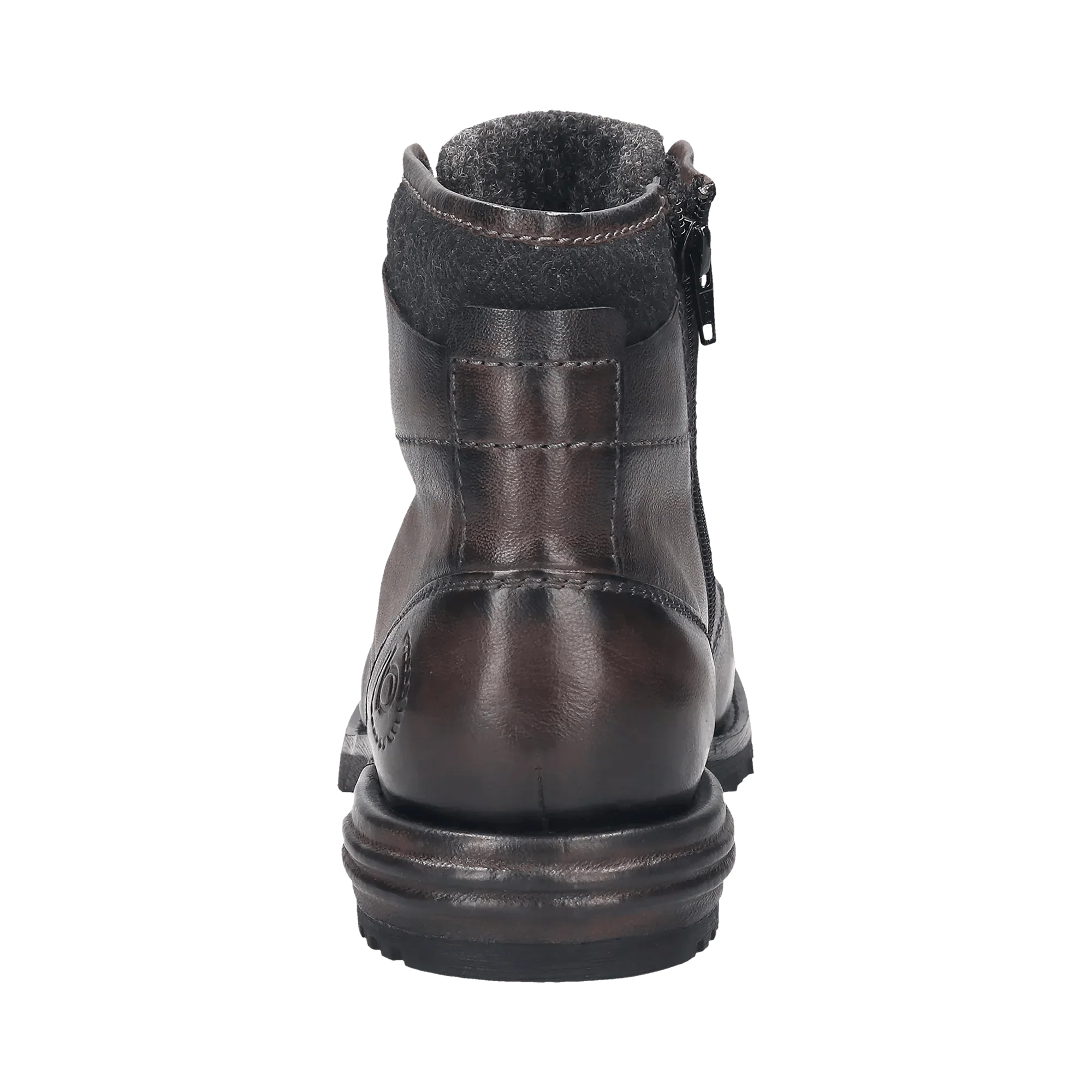 Leder Schnürstiefel dunkelgrau – Image 3