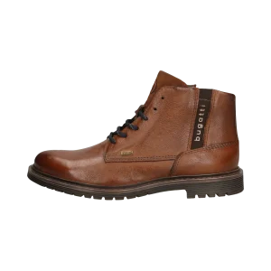 Leder Schnürstiefel cognac