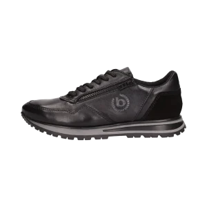 Leder Sneaker schwarz