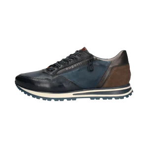 Leder Sneaker dunkelblau