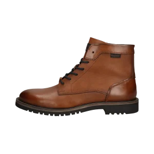 Leder Schnürstiefel cognac