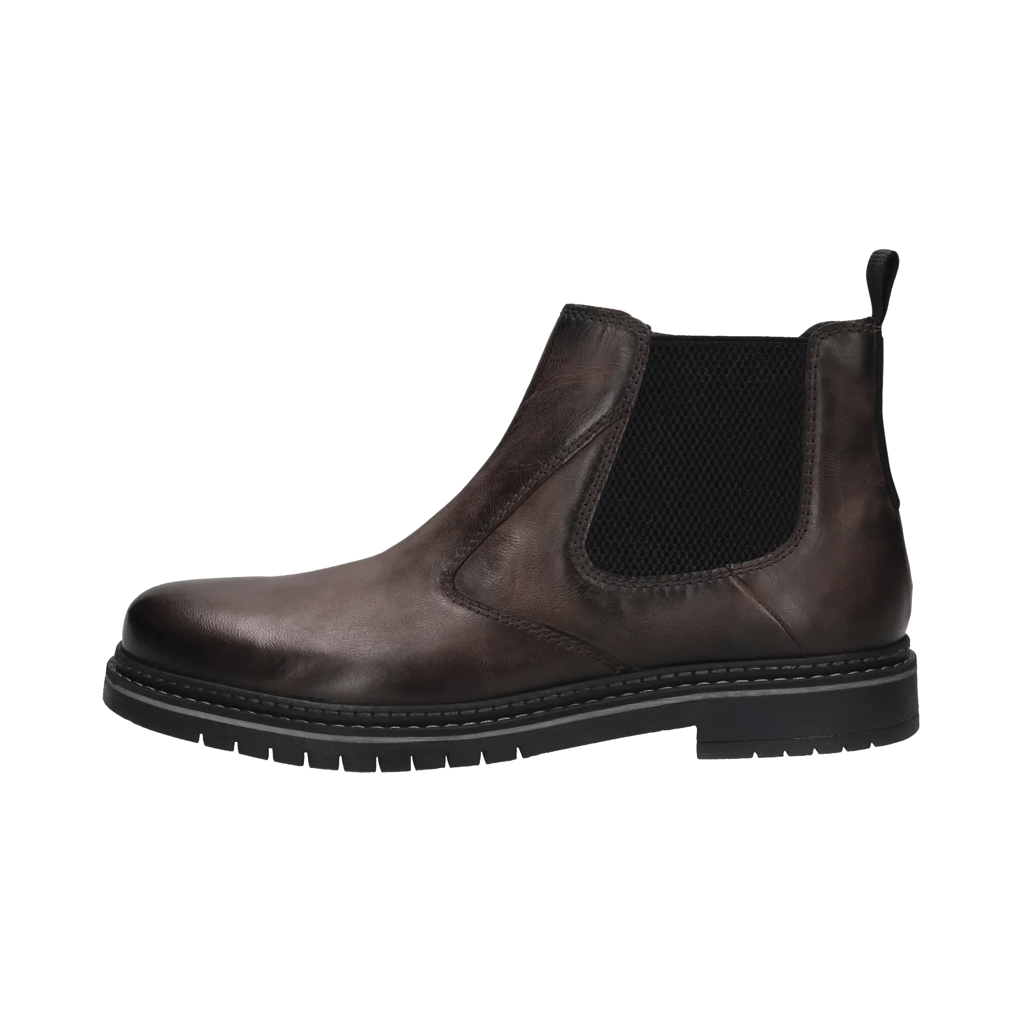 Leder Chelsea dunkelgrau