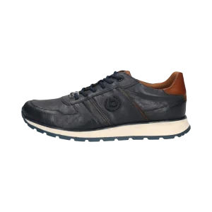 Leder Sneaker dunkelblau