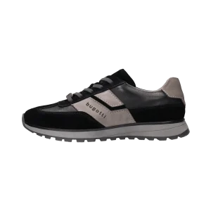 Leder Sneaker schwarz