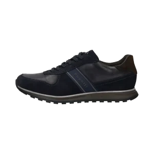 Leder Sneaker dunkelblau