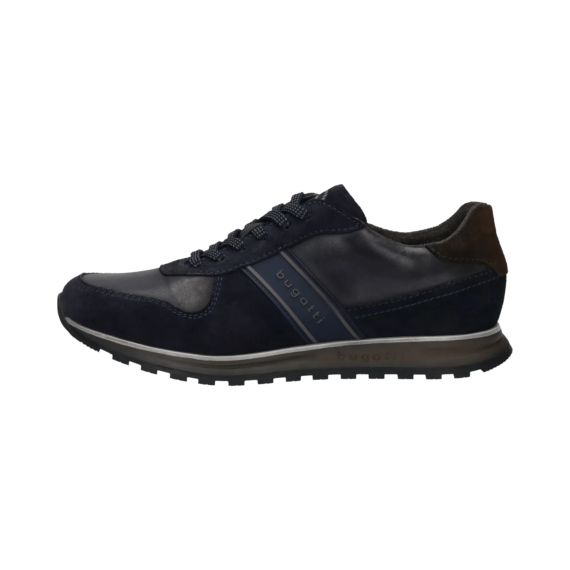 Leder Sneaker dunkelblau