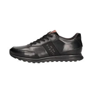 Leder Sneaker schwarz