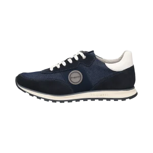 Leder Sneaker dunkelblau