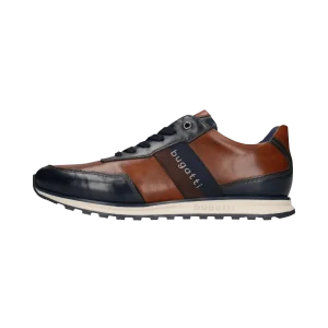 Leder Sneaker dunkelblau