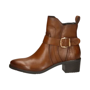 Leder Stiefeletten cognac