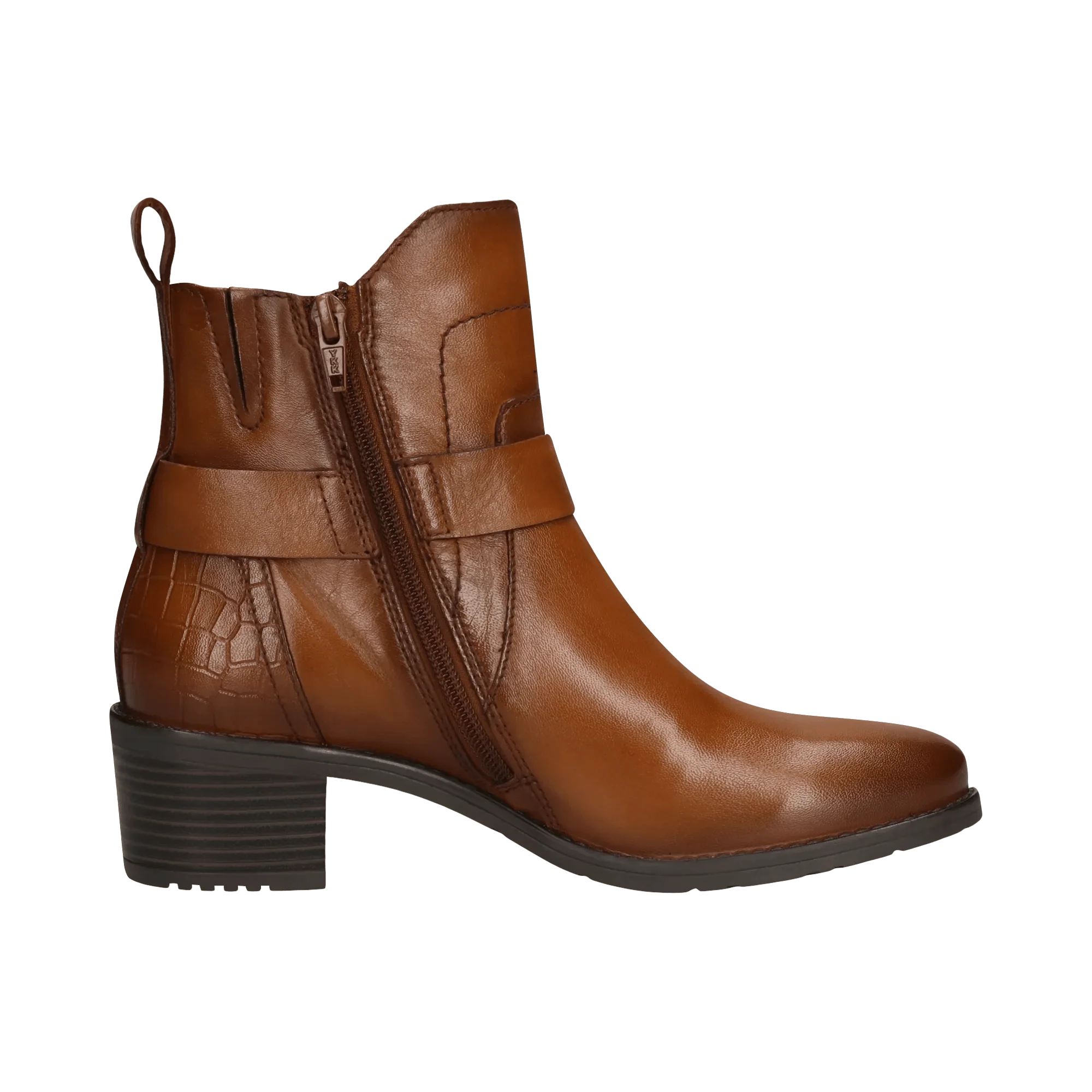 Leder Stiefeletten cognac – Image 4