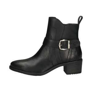 Leder Stiefeletten schwarz
