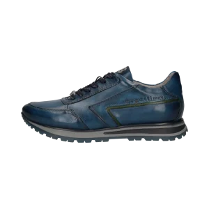 Leder Sneaker blau