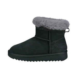 Leder Stiefeletten grau
