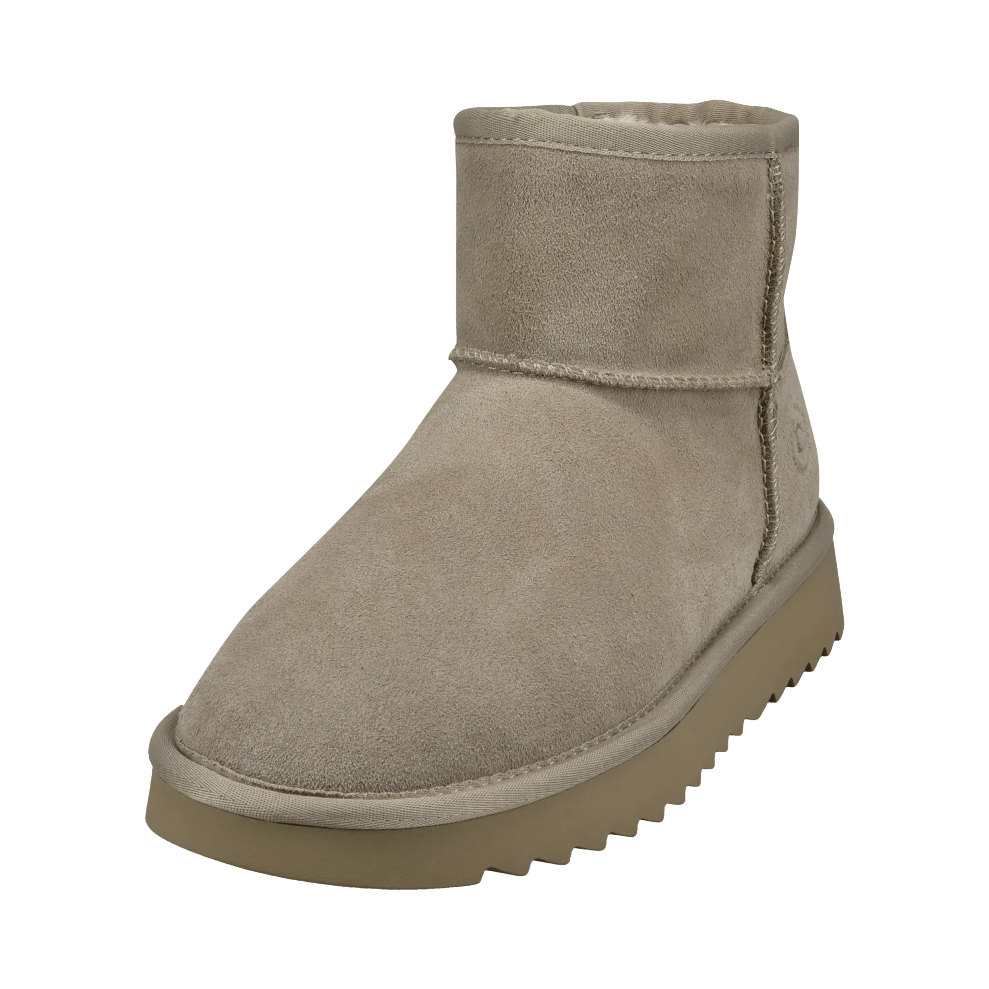 Leder Stiefeletten beige – Image 2