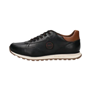 Leder Sneaker schwarz