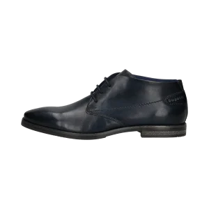 Leder Business Schnürer dunkelblau