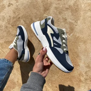 Basket à motif - Bleu