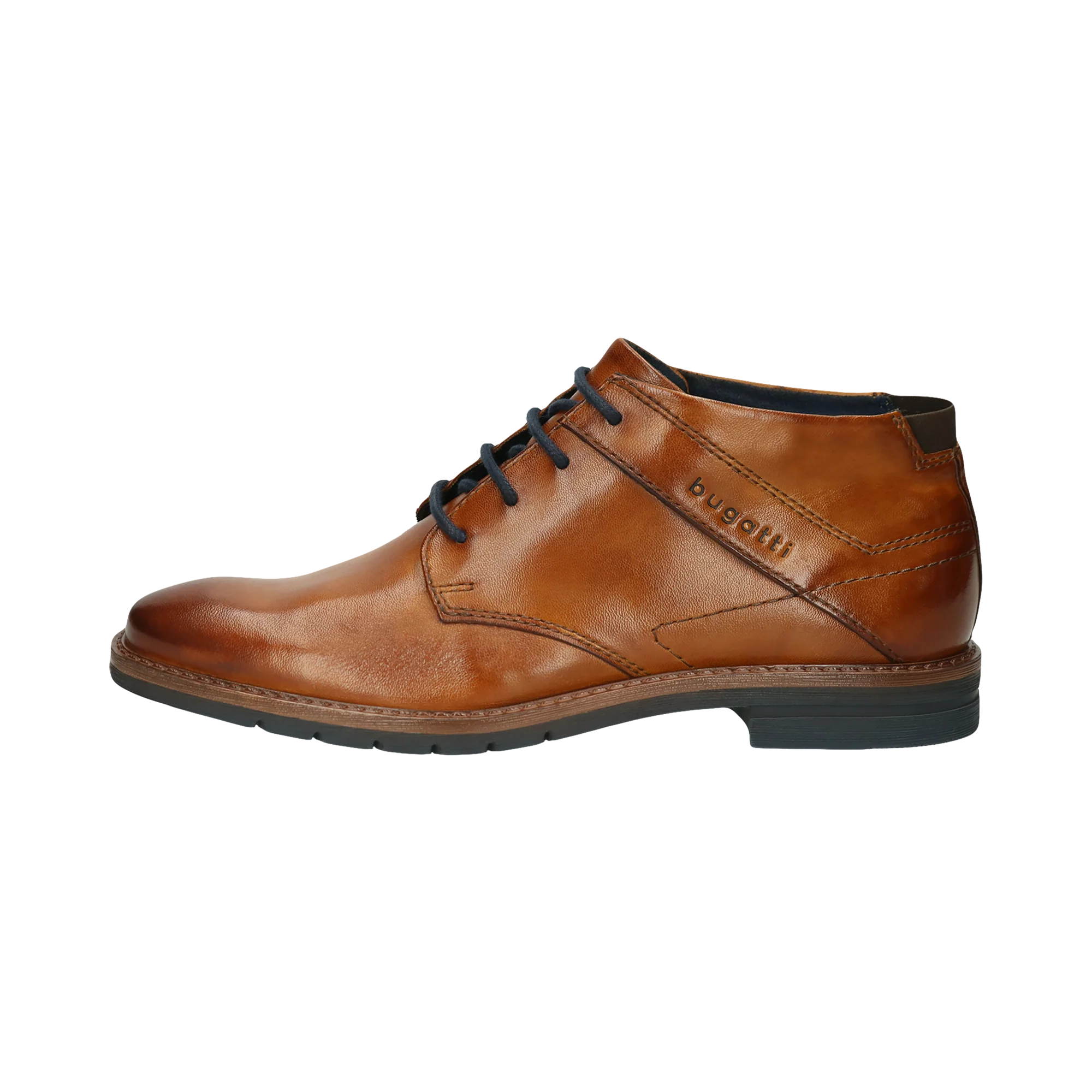 Leder Stiefel cognac