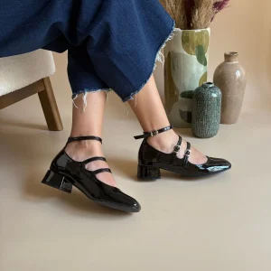 Babies à talons - Noir