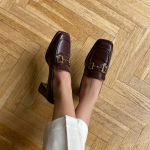 Derbies à talons - Bordeaux Foncé