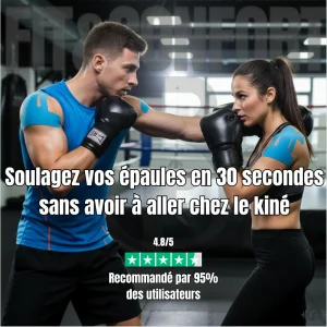 Bandes Kinésiologie Épaule FLEXACTIVE™ - Soulagement Douleur & Mobilité